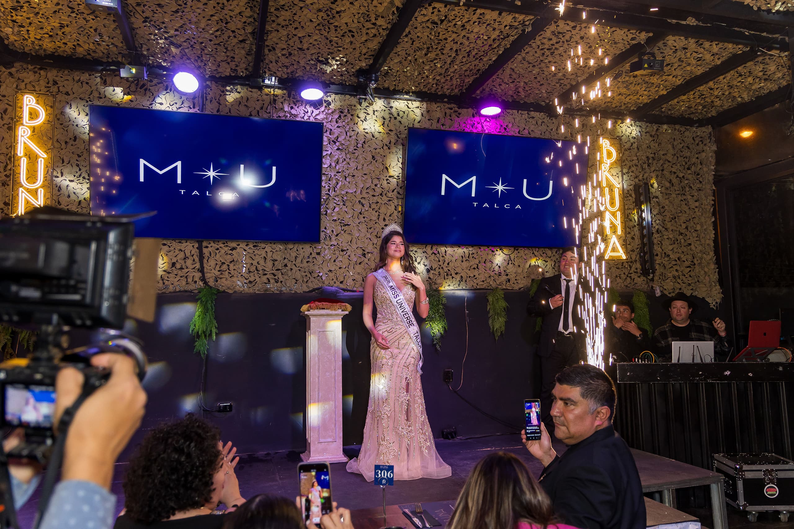 Espacio editorial de Miss Universe Talca durante la edición inaugural.